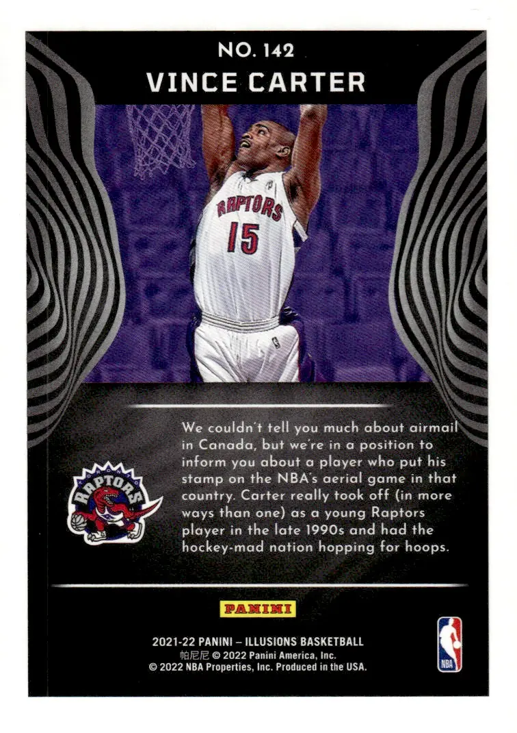 2021-22 Illusions #142 Vince Carter (back)