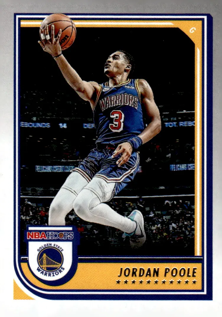 2022-23 NBA Hoops #226 Jordan Poole (front)