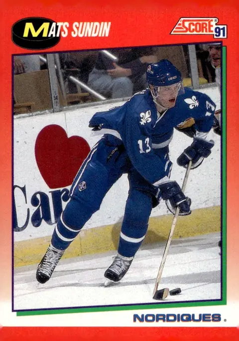 1991-92 Score American #130 Mats Sundin