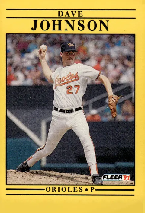 1991 Fleer #479 Dave Johnson