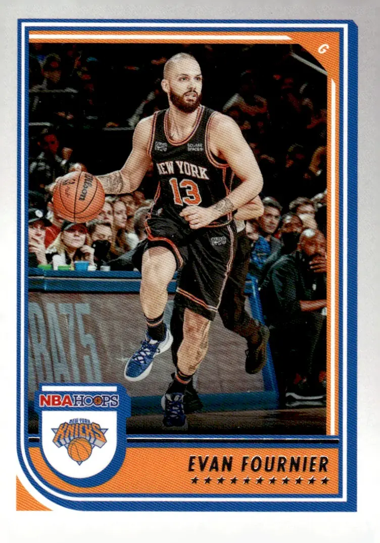 2022-23 NBA Hoops #19 Evan Fournier (front)