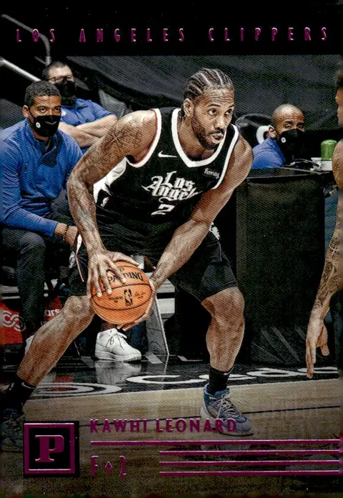 2020-21 Panini Chronicles Basketball #104 Kawhi Leonard – Pink