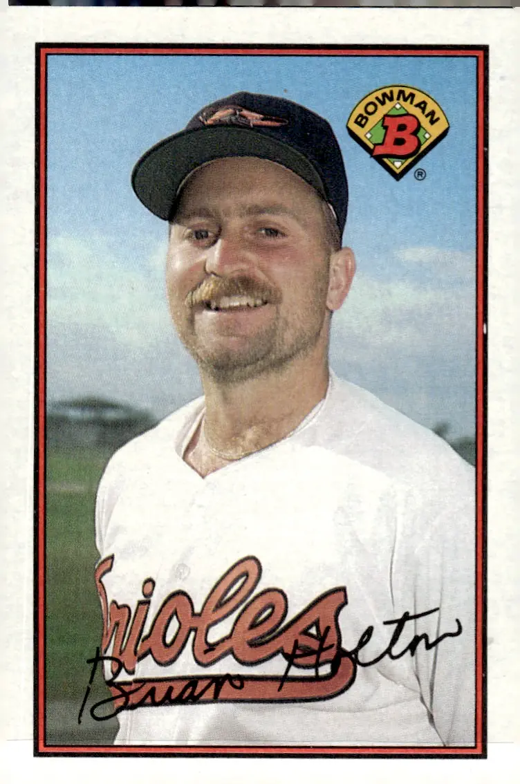1989 Bowman #2 Brian Holton (front)