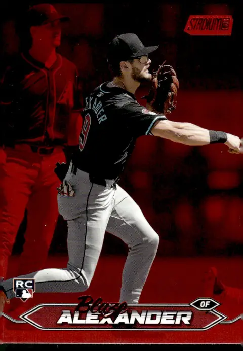 2024 Topps Stadium Club #283 Blaze Alexander – Red Foil