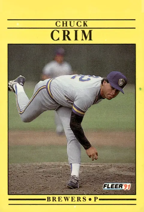 1991 Fleer #579 Chuck Crim