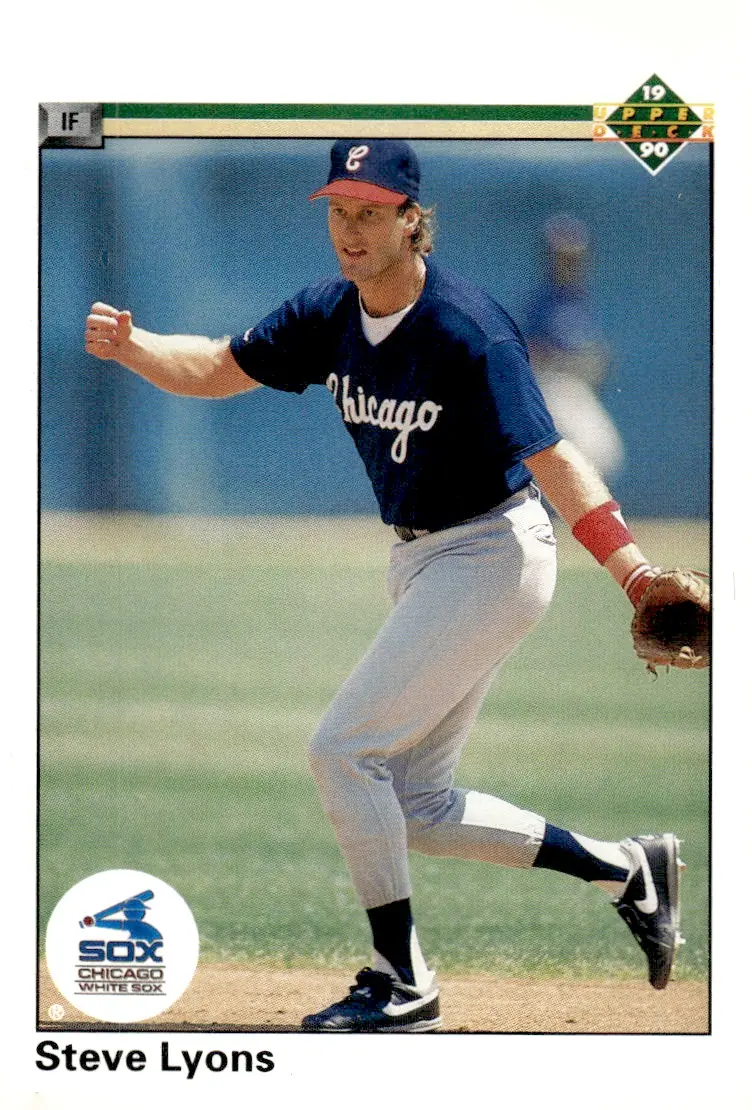 1990 Upper Deck #390 Steve Lyons (front)