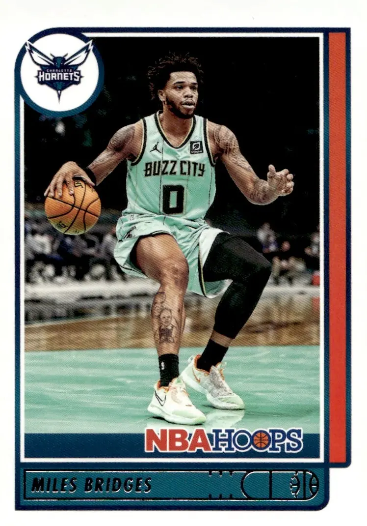 2021-22 NBA Hoops #190 Miles Bridges (front)