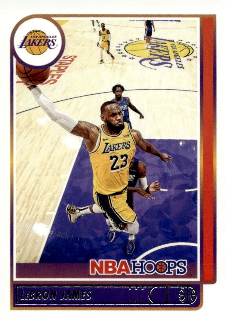 2021-22 NBA Hoops #136 LeBron James (front)