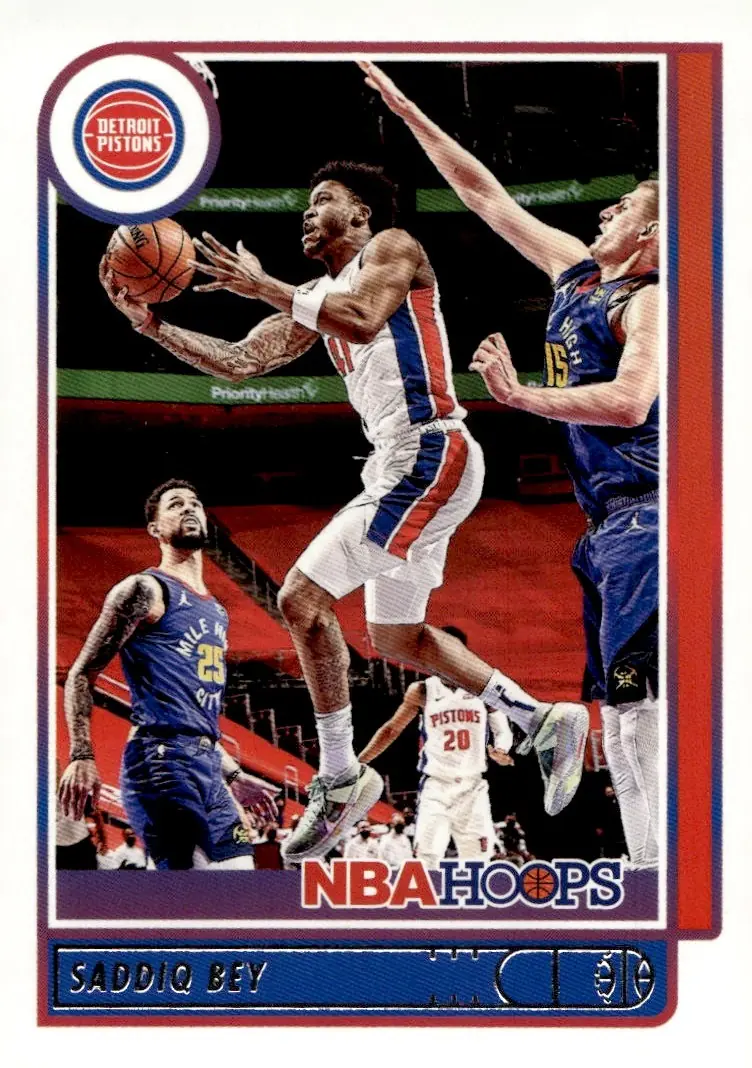 2021-22 NBA Hoops #155 Saddiq Bey (front)