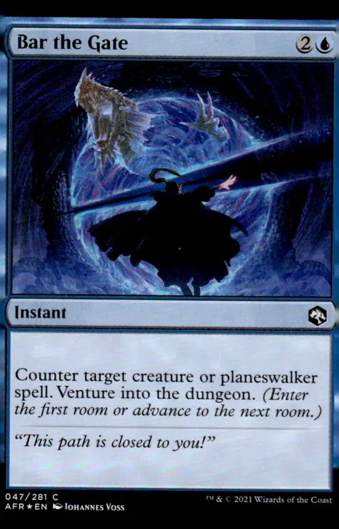 2021 Adventures in the Forgotten Realms (AFR) #047/281 Bar the Gate – Traditional Foil