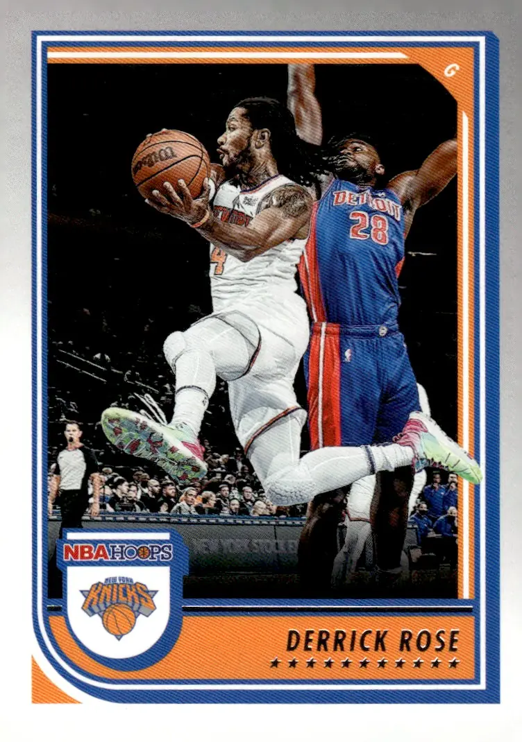 2022-23 NBA Hoops #24 Derrick Rose (front)