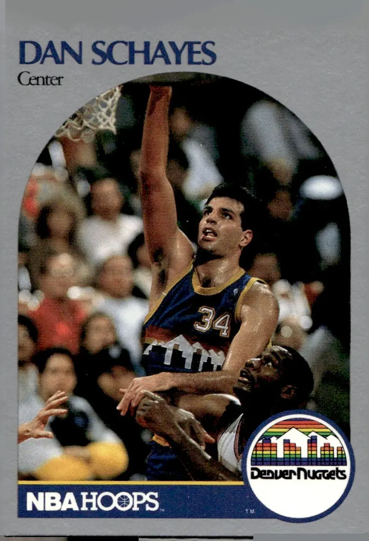 1990-91 NBA Hoops #100 Danny (Dan) Schayes (front)