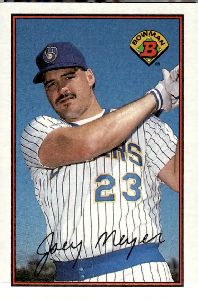 1989 Bowman #138 Joey Meyer (front)