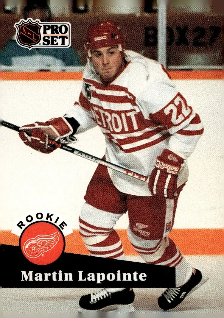 1991-92 Pro Set (Series 2 / English) #532 Martin Lapointe (front)