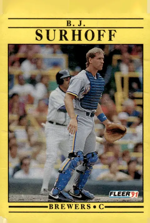 1991 Fleer #598 B.J. Surhoff