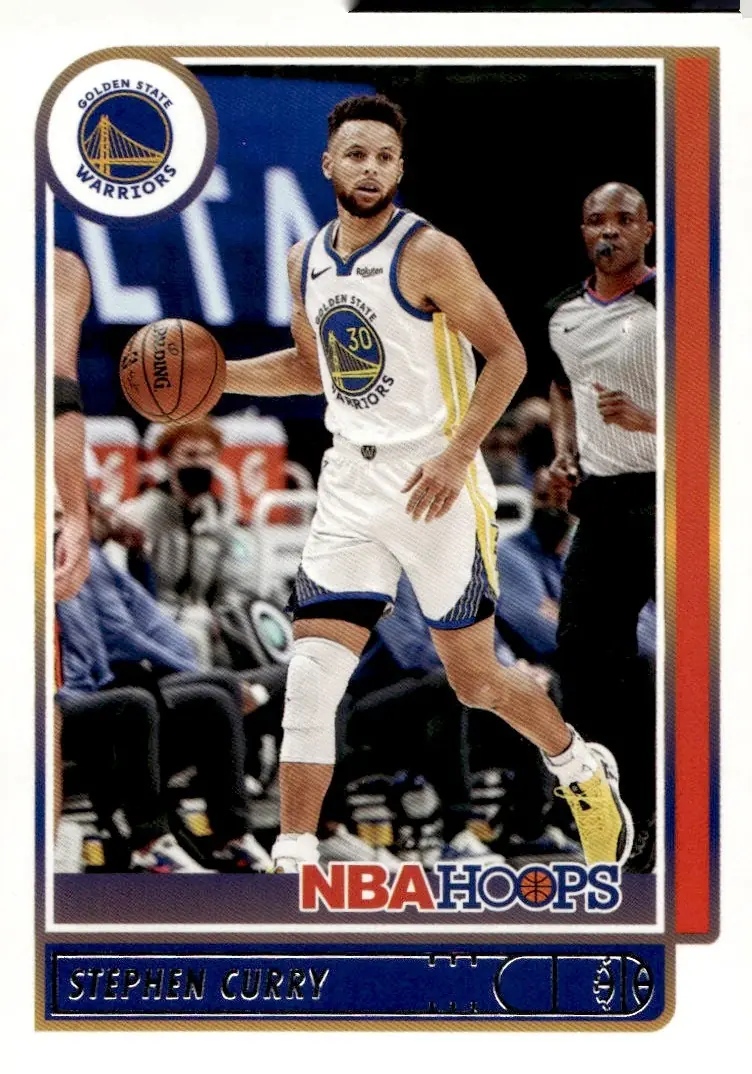 2021-22 NBA Hoops #18 Stephen Curry (front)