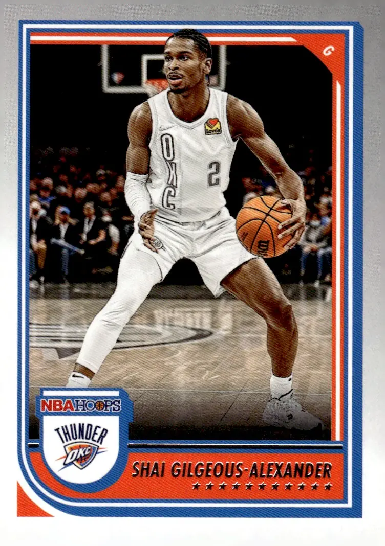 2022-23 NBA Hoops #201 Shai Gilgeous-Alexander (front)