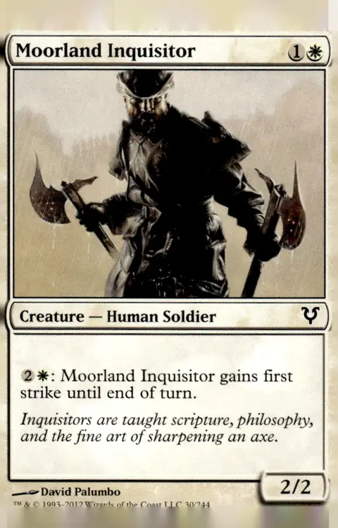 2012 Magic: The Gathering - Avacyn Restored #30/244 Moorland Inquisitor