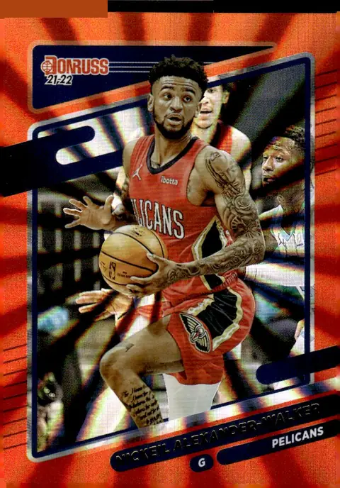 2021-22 Donruss #170 Nickeil Alexander-Walker – Holo Red Laser