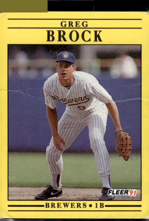 1991 Fleer #577 Greg Brock