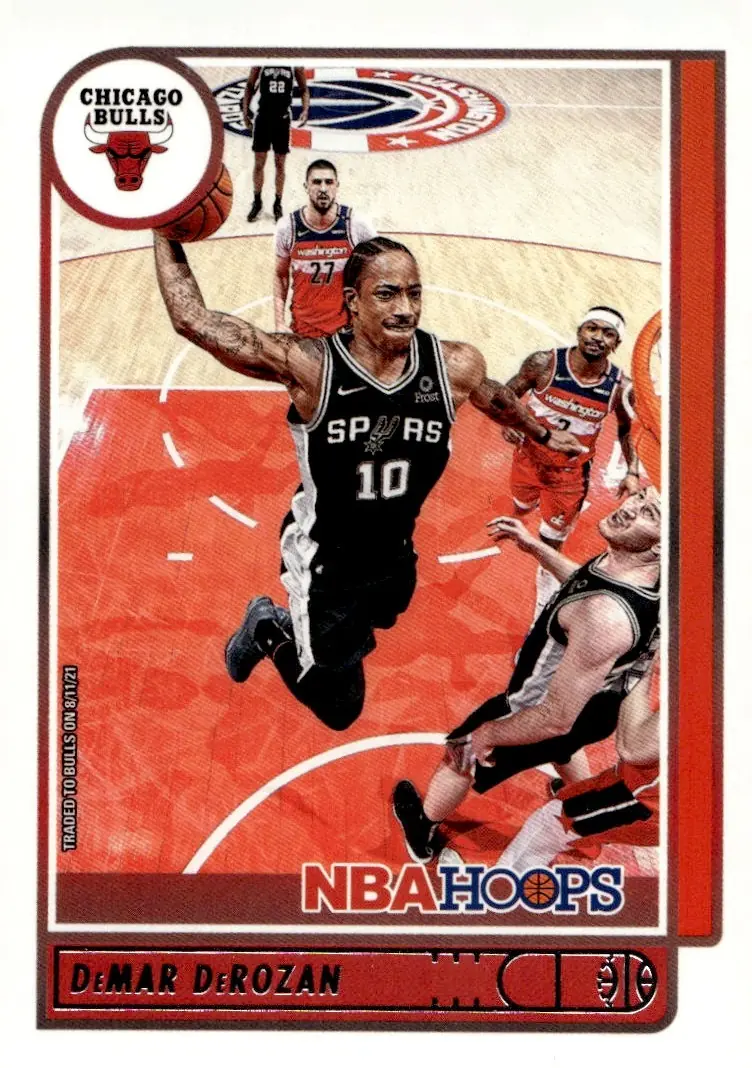 2021-22 NBA Hoops #4 DeMar DeRozan (front)