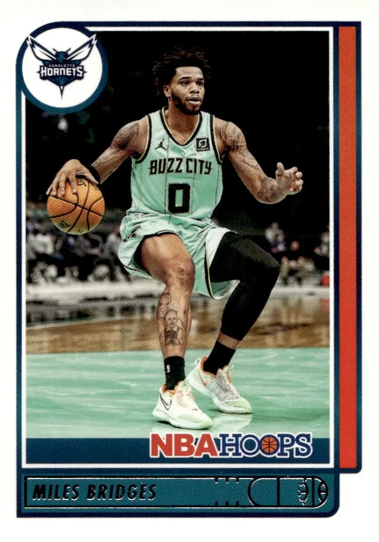 2021-22 NBA Hoops #190 Miles Bridges (front)