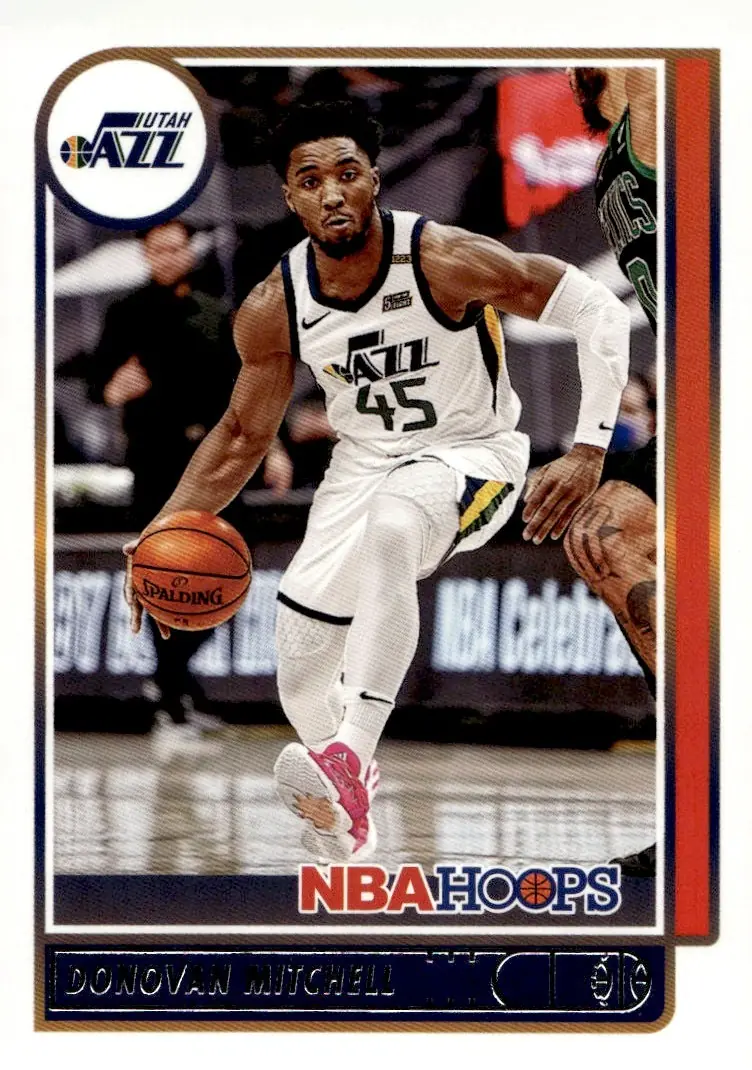 2021-22 NBA Hoops #139 Donovan Mitchell (front)