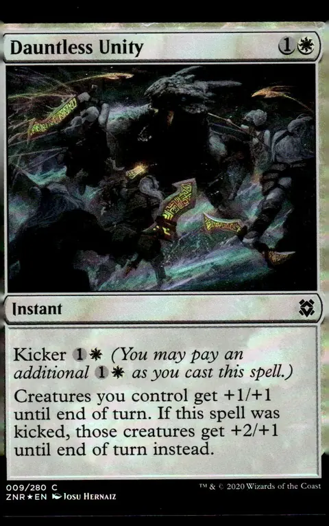 2020 Zendikar Rising (ZNR) #009/280 Dauntless Unity – Foil