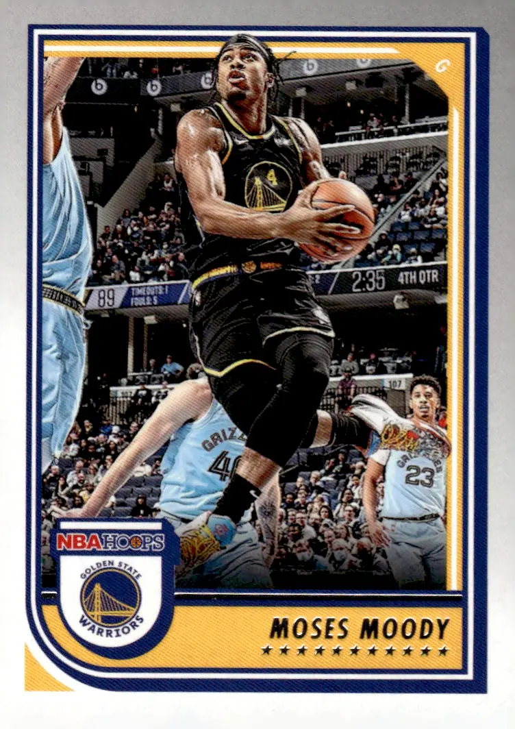 2022-23 NBA Hoops #230 Moses Moody (front)