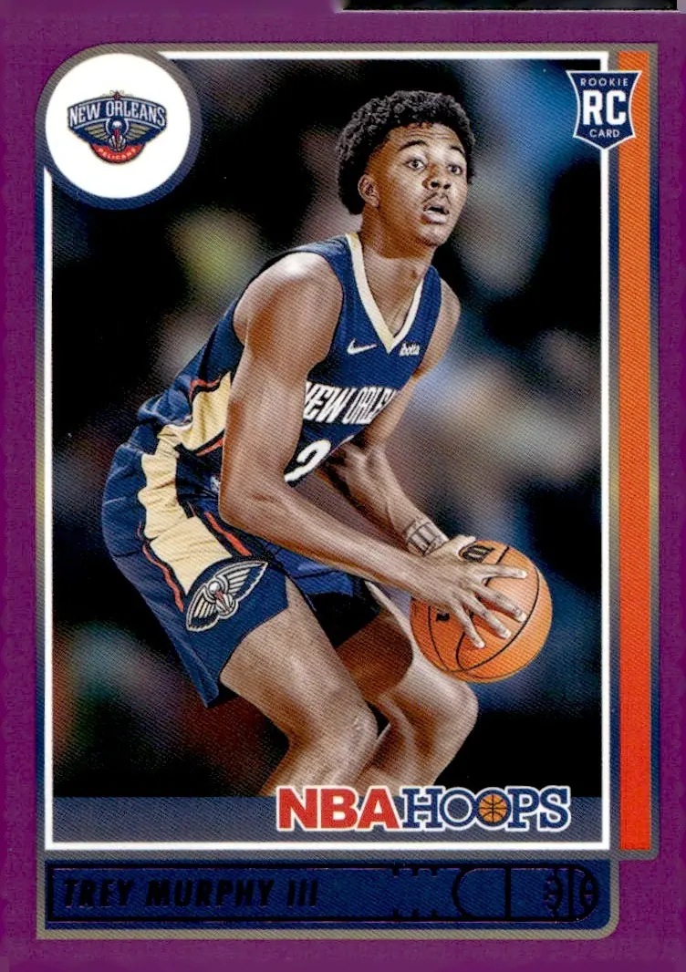 2021-22 NBA Hoops #221 Trey Murphy III – Purple (front)
