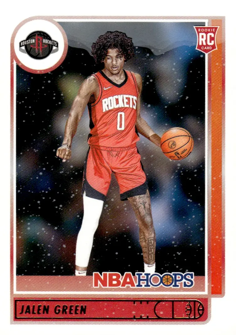 2021-22 NBA Hoops #218 Jalen Green (front)