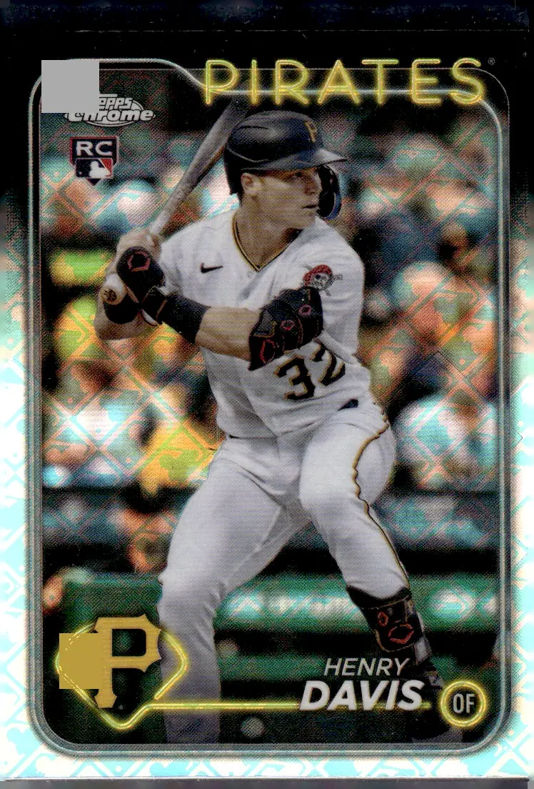 2024 Topps Chrome #260 Henry Davis – X-Fractor (front)