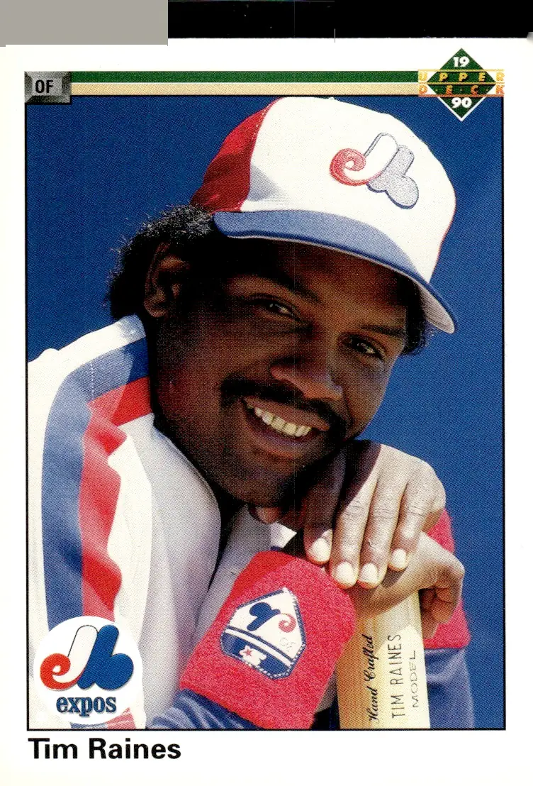 1990 Upper Deck #177 Tim Raines (front)