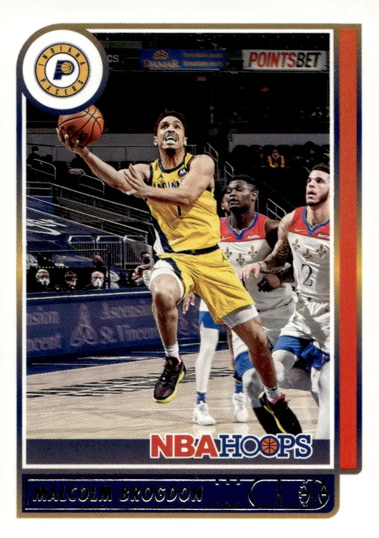2021-22 NBA Hoops #153 Malcolm Brogdon (front)