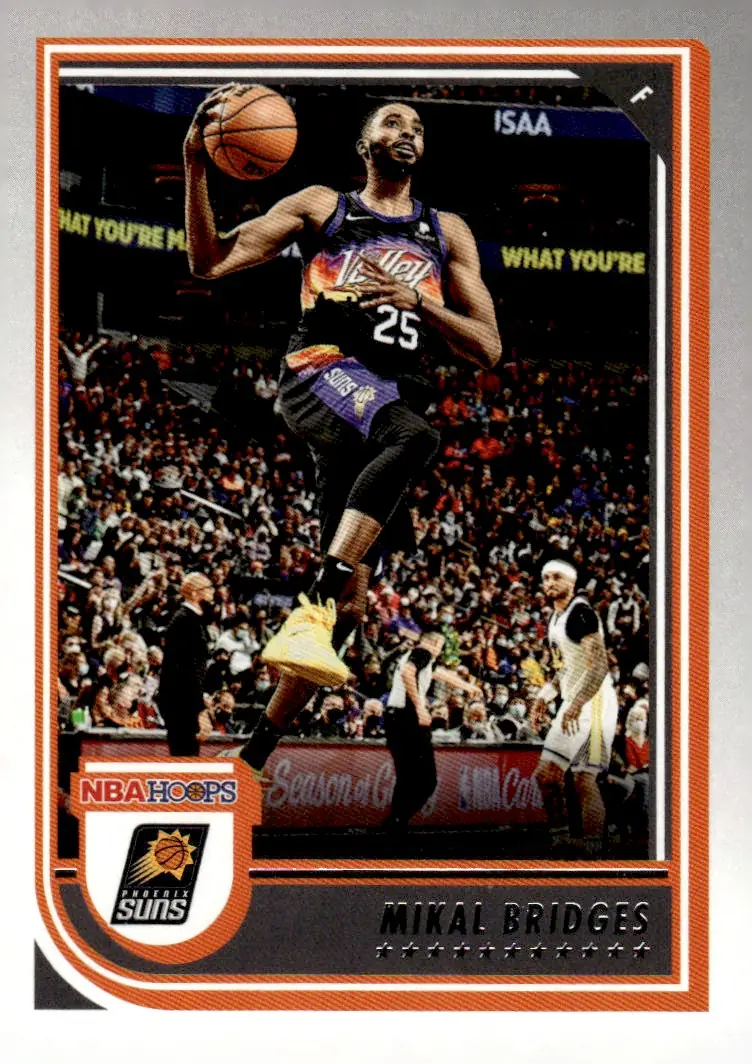 2022-23 NBA Hoops #163 Mikal Bridges (front)