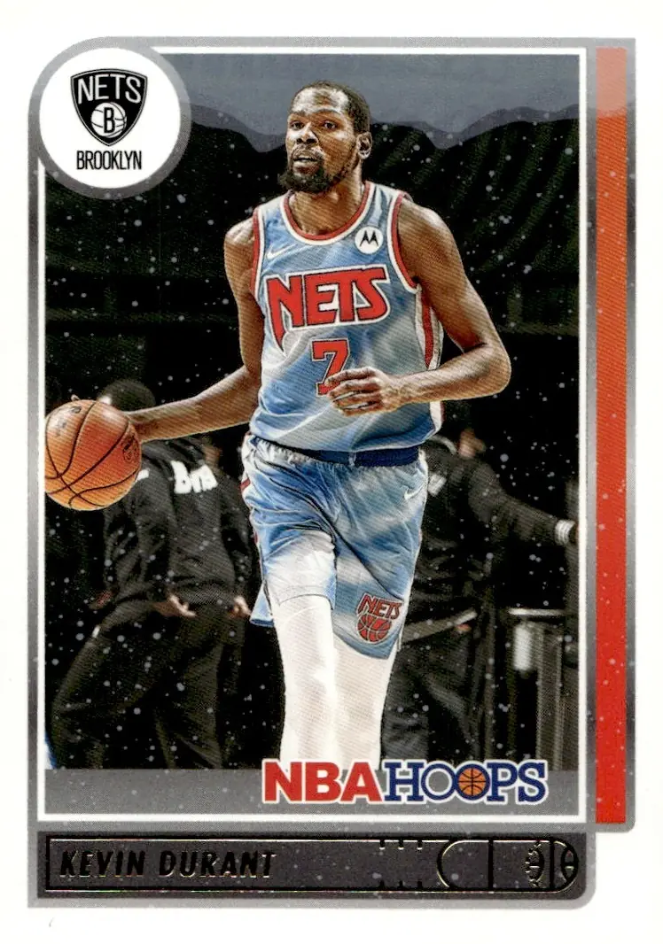 2021-22 NBA Hoops #87 Kevin Durant (front)