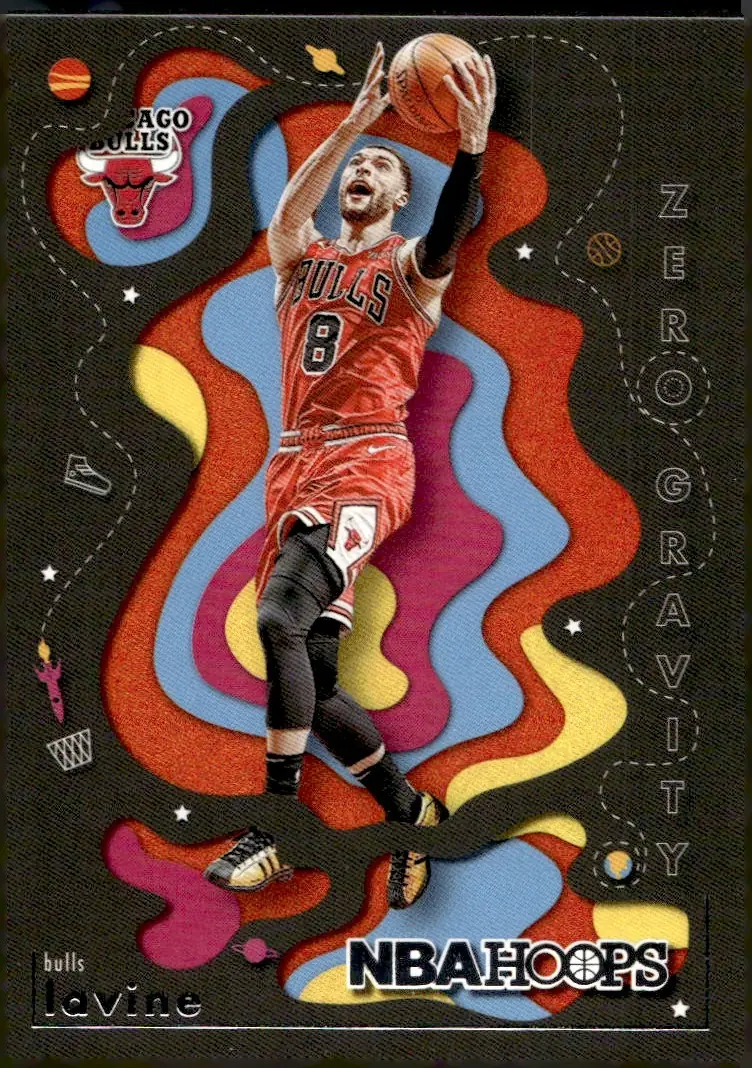 2021-22 NBA Hoops #7 Zach LaVine (front)