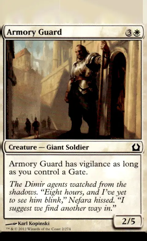 2012 Return to Ravnica #2/274 Armory Guard