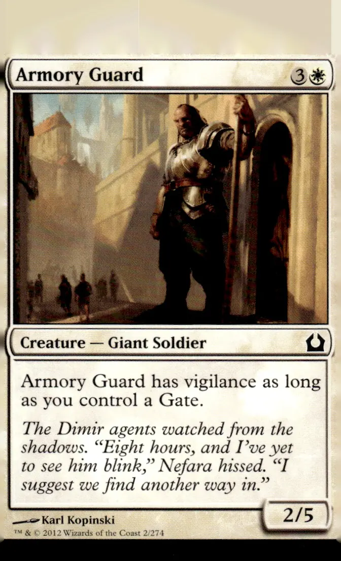 2012 Return to Ravnica #2/274 Armory Guard (front)