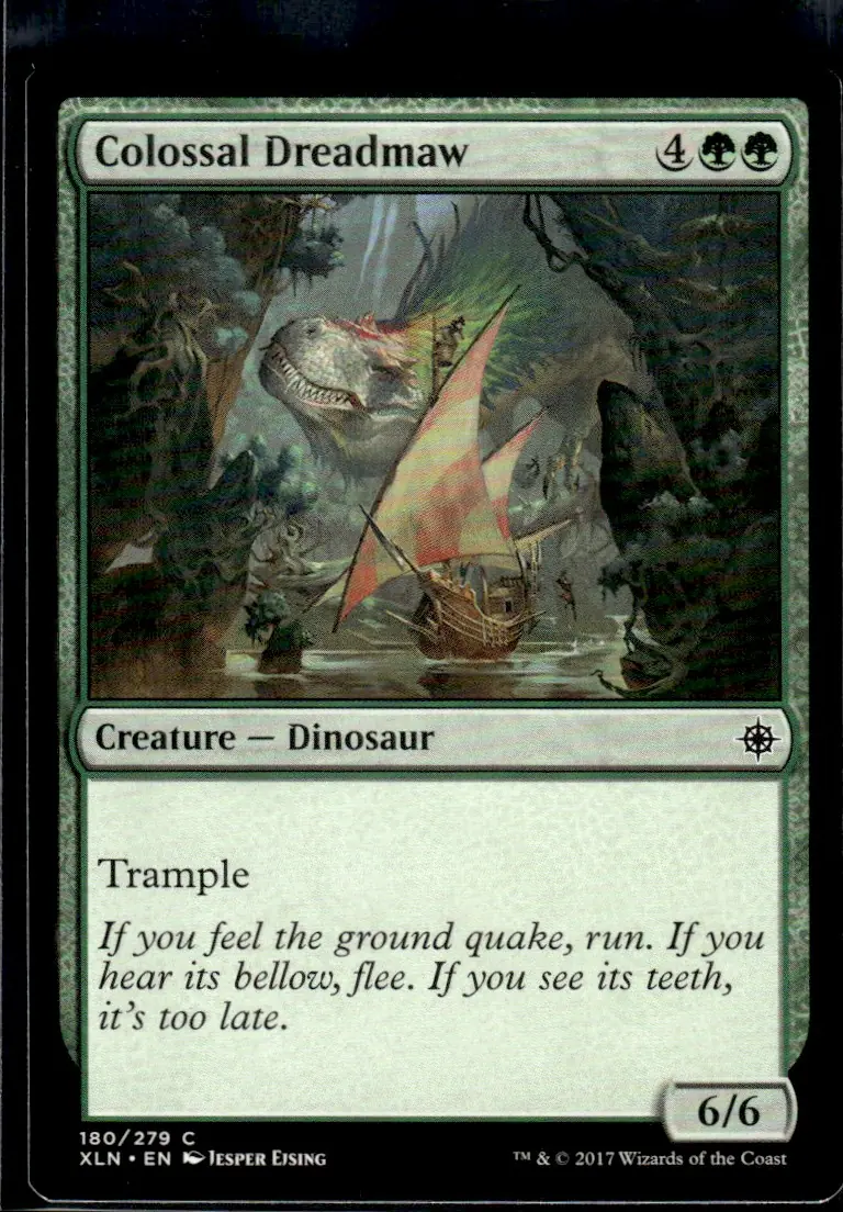 2017 Magic: The Gathering - Ixalan (XLN) #180/279 Colossal Dreadmaw (front)