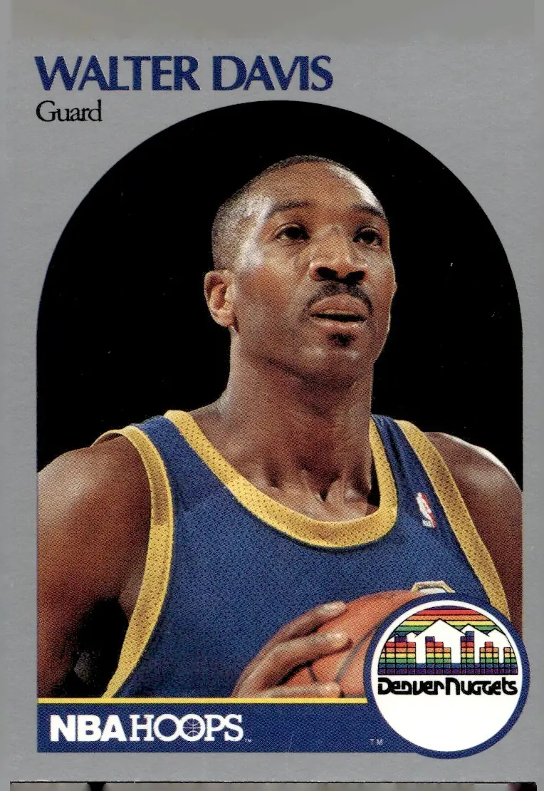 1990-91 NBA Hoops #93 Walter Davis (front)