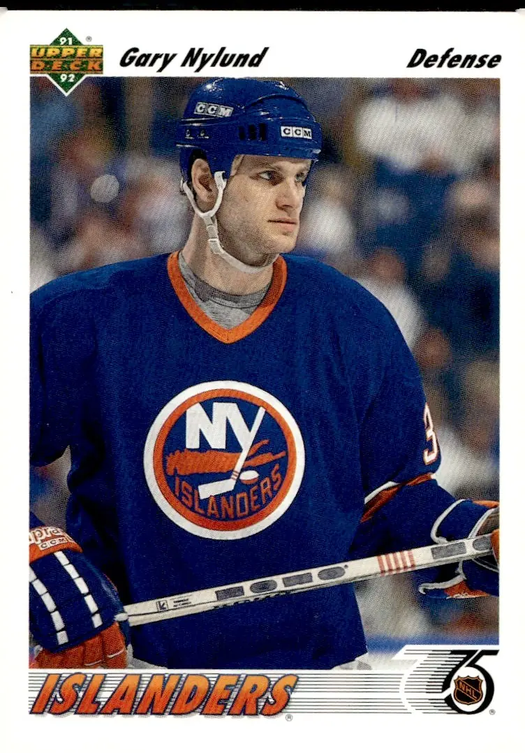1991-92 Upper Deck #406 Gary Nylund (front)