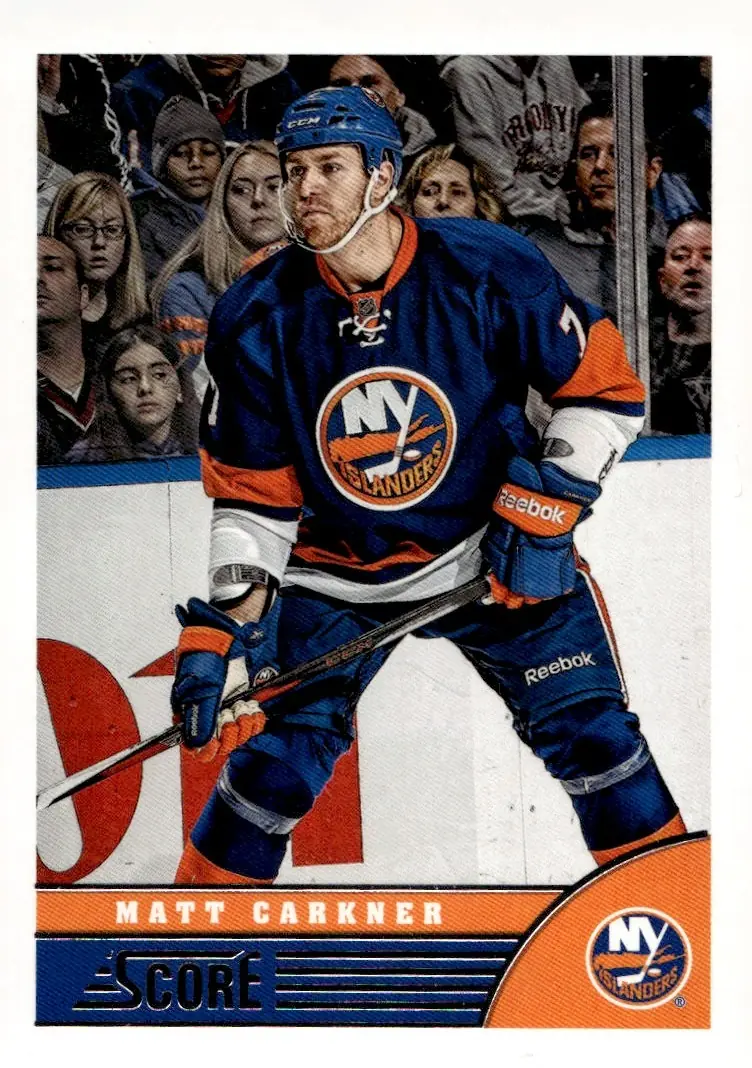 2013-14 Score #324 Matt Carkner (front)
