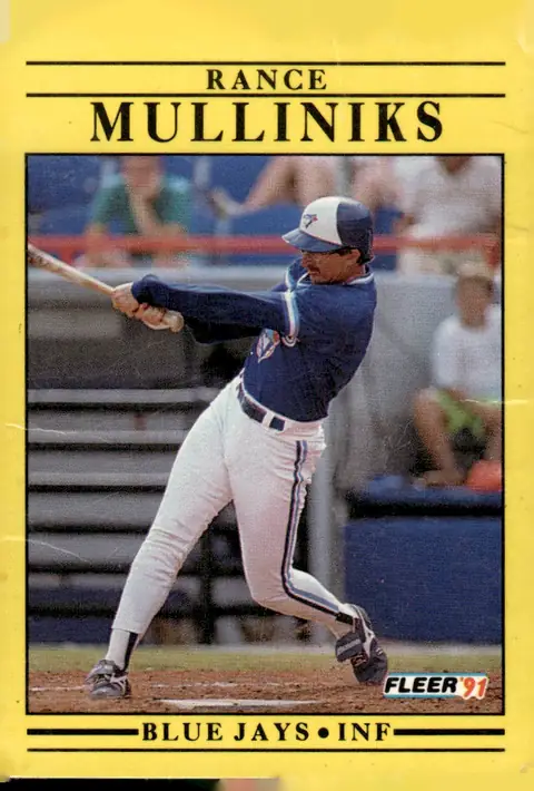 1991 Fleer #181 Rance Mulliniks