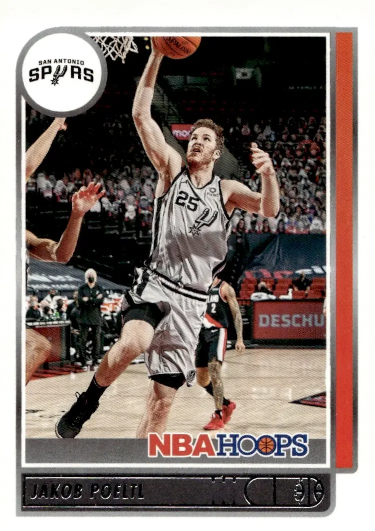 2021-22 NBA Hoops #44 Jakob Poeltl (front)