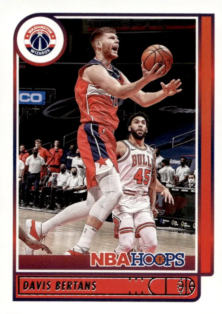 2021-22 NBA Hoops #130 Davis Bertans (front)