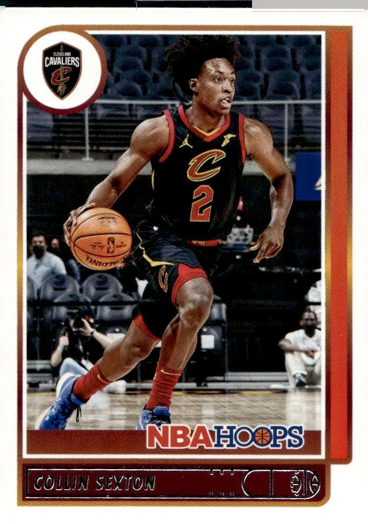 2021-22 NBA Hoops #85 Collin Sexton (front)
