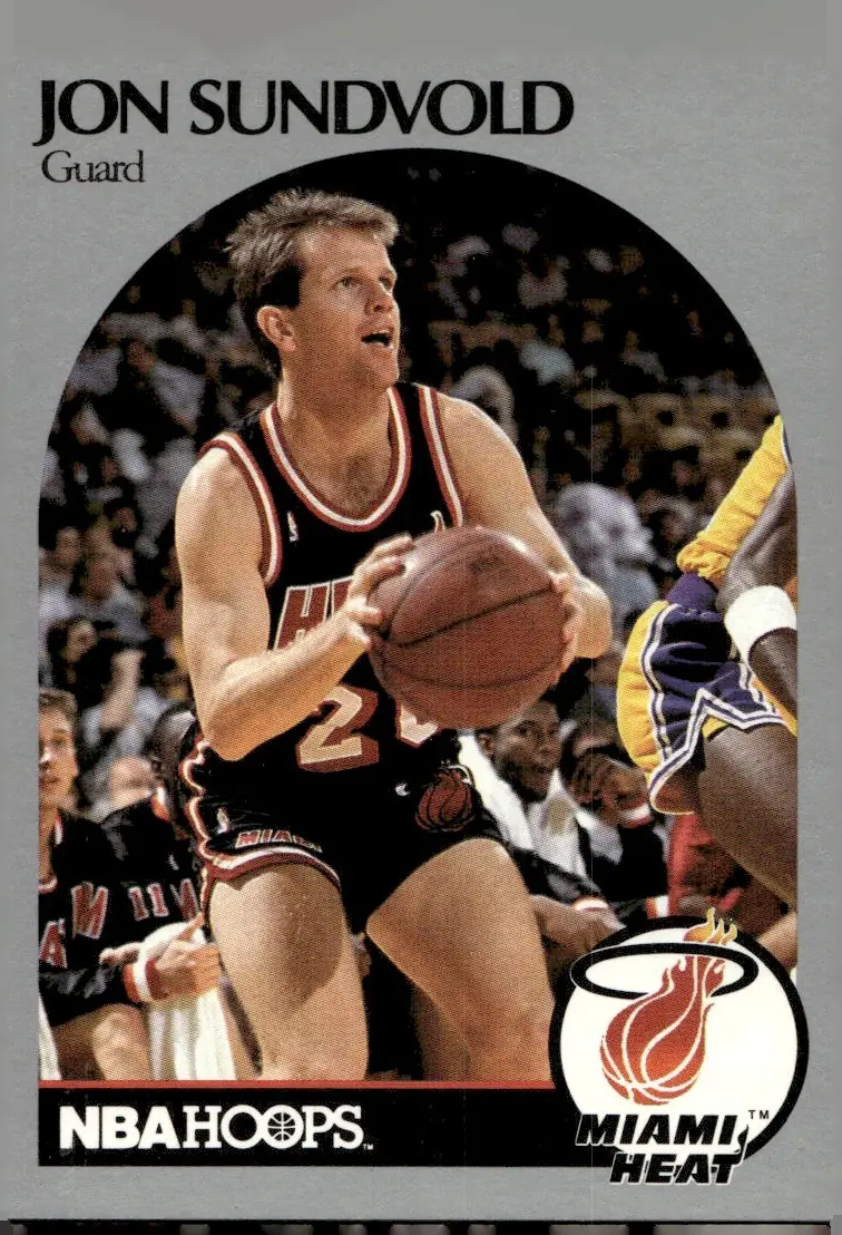 1990-91 NBA Hoops #171 Jon Sundvold (front)