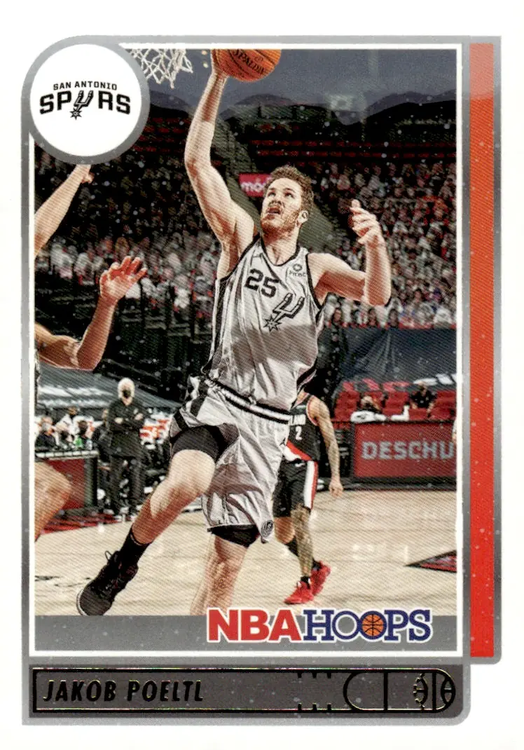 2021-22 NBA Hoops #44 Jakob Poeltl (front)