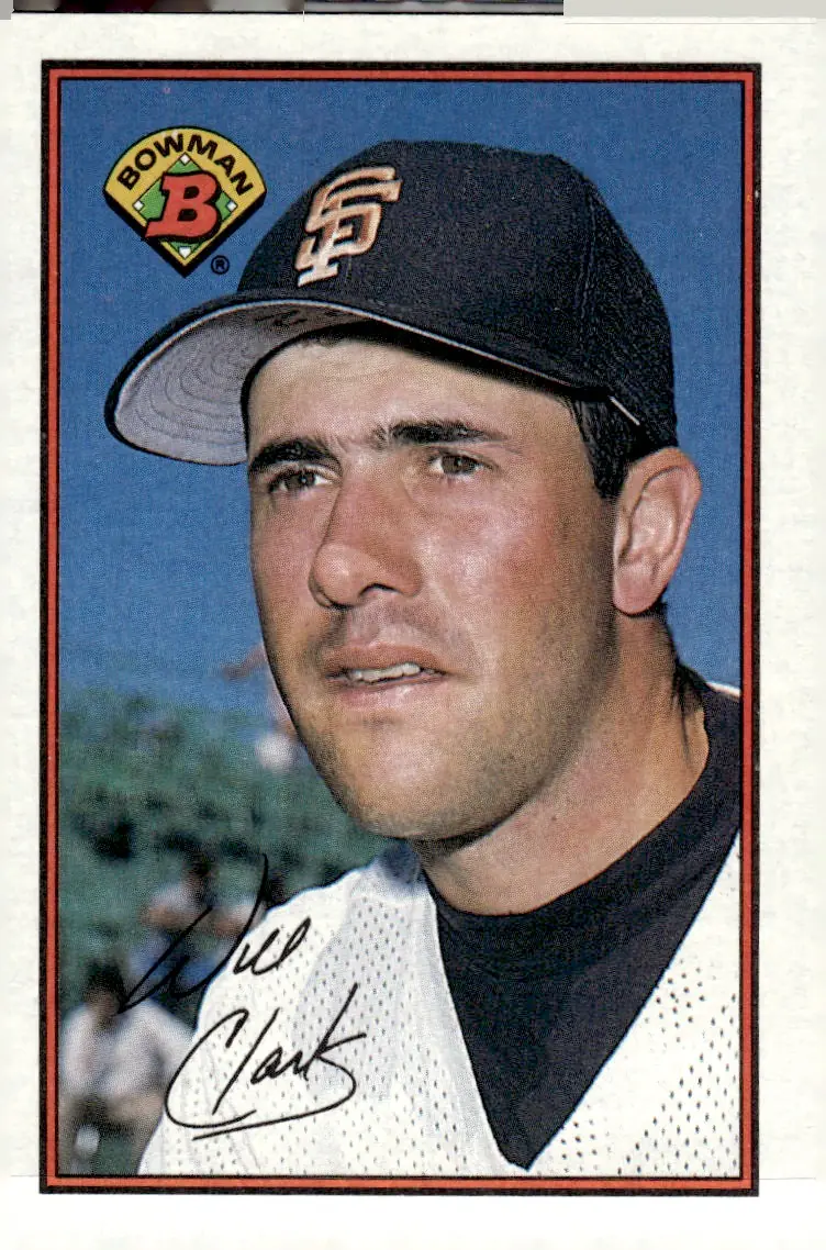1989 Bowman #476 Will Clark (front)